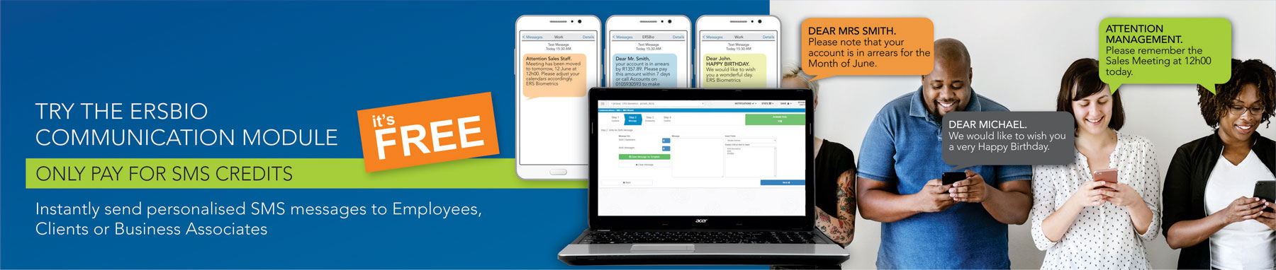 ERSBio Communications Module SMS